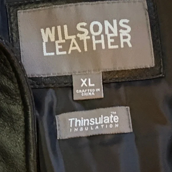 Wilsons Leather Black Jacket - Picture 3 of 12
